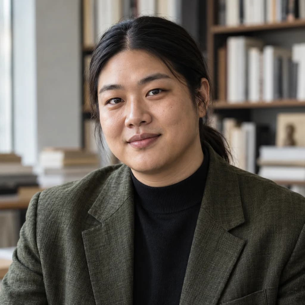 Portrait of Crown Quorum Magazine editor Avery Chen.